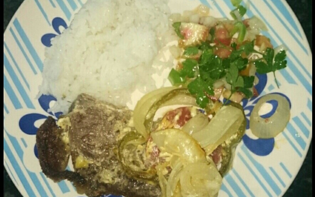 Bife ao forno com maionese