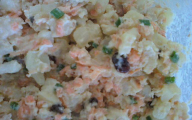 Salpicão rápido com pão de forma