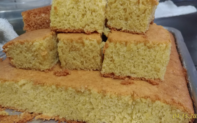 Bolo de fubá fofinho