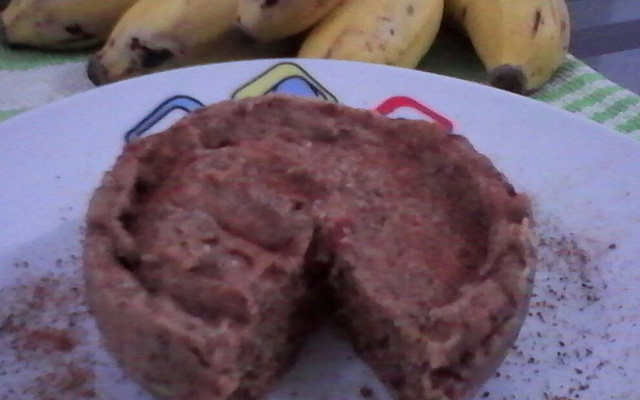 Bolo de banana e maçã de 5 minutos
