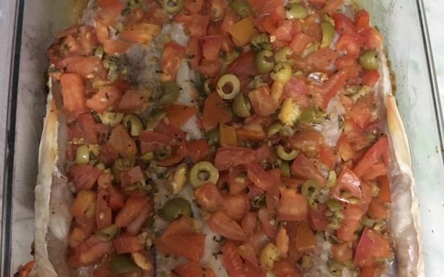 Peixe assado à moda pantaneira