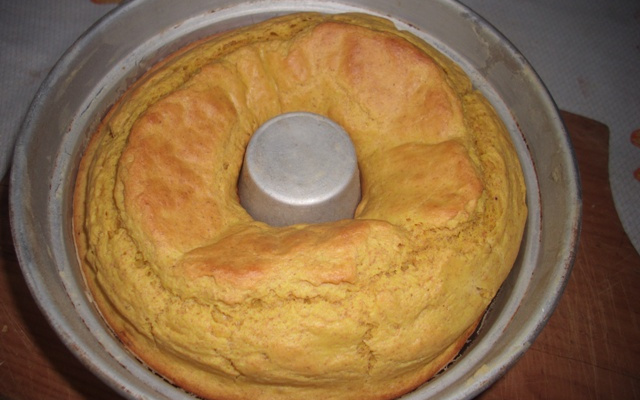 Pudim de cenoura com farinha de rosca