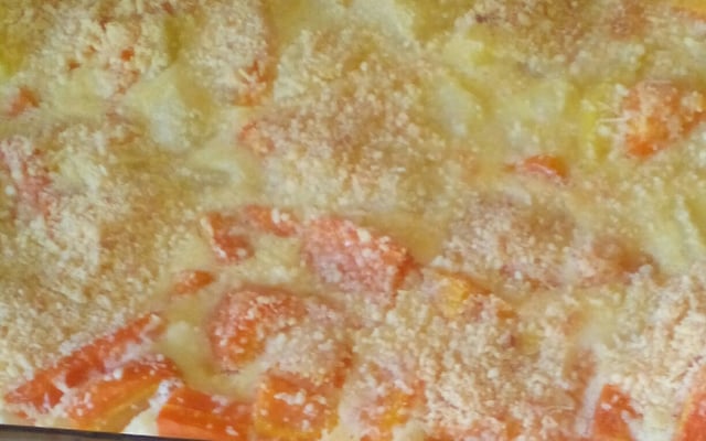 Souflé de batata com cenoura