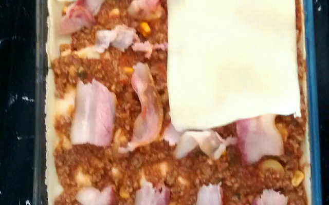 Lasanha com bacon