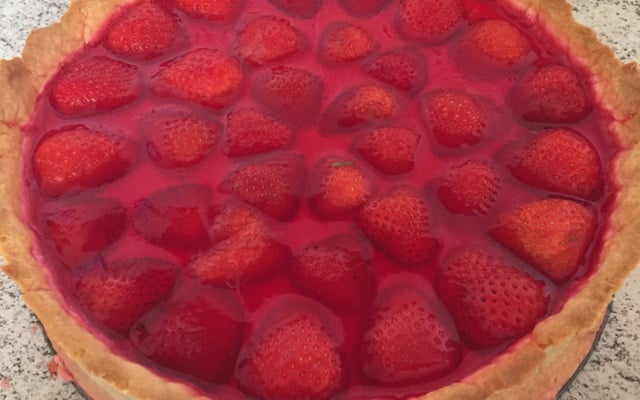 Torta gelada de morango