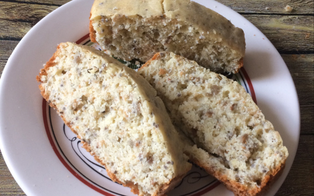 Pão sen glúten com semente de girassol, chia e linhaça
