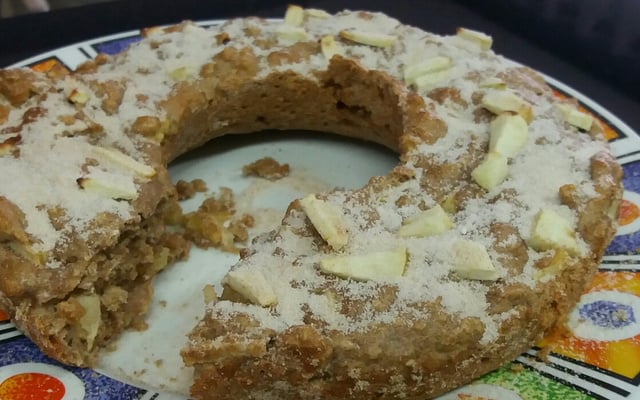 Bolo de Maçã Integral com Aveia e Passas