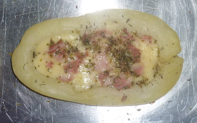 Batata recheada fácil