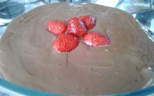 Mousse delícia de morango da Bru