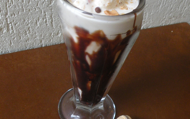 Milk shake de amandita da família burger