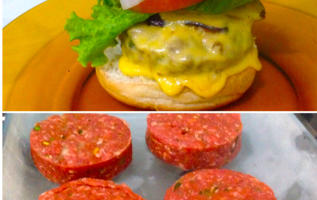 Hambúrguer caseiro