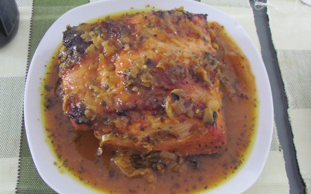 Lombo de porco ao forno