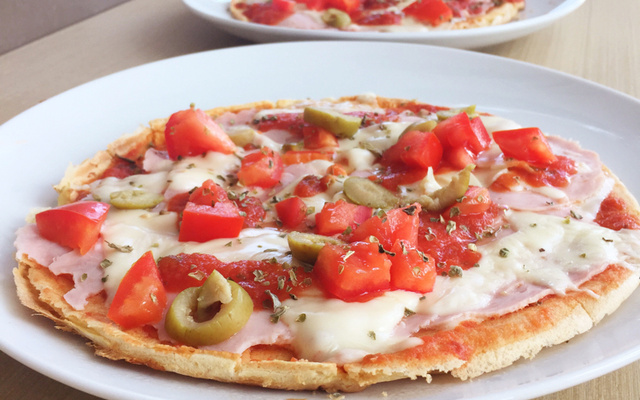 Pizza fáci e rápida de crepioca