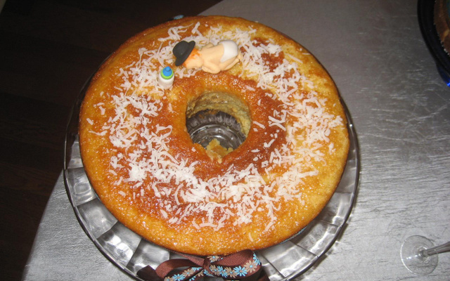 Bolo de fubá molhadinho