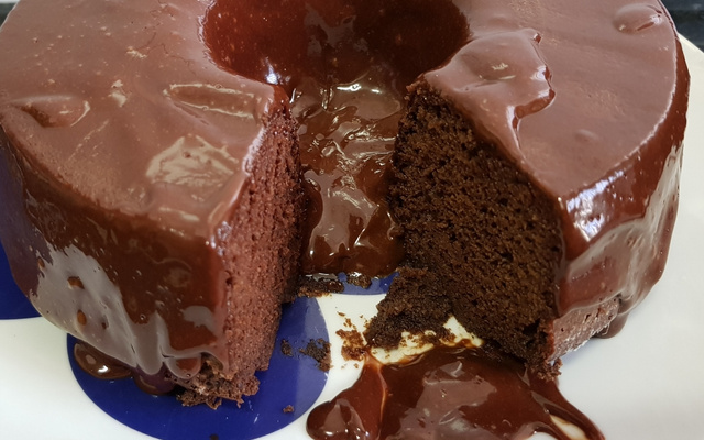 Bolo de cacau mascavo