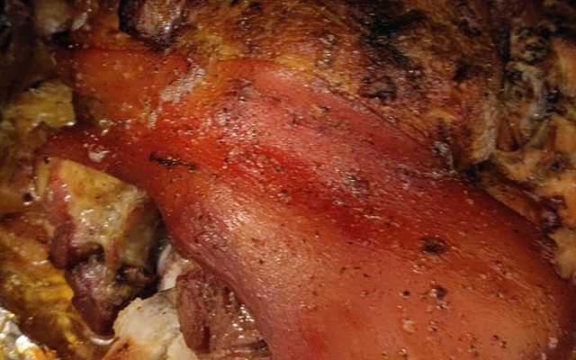 Pernil de porco assado prático