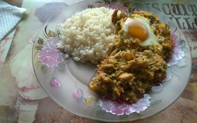 Moquequinha de siri desfiado