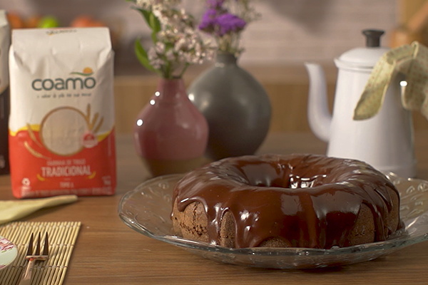 Bolo de chocolate com café