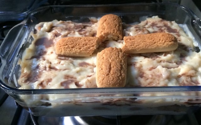 Pavê de biscoito champagne