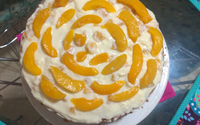 Bolo de pêssego
