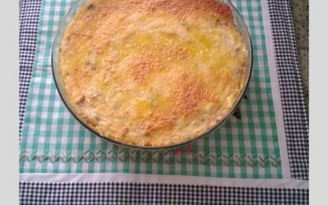 Escondidinho de aipim com moela do Lúcio Cezar