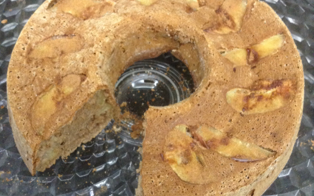 Bolo integral diet de maçã