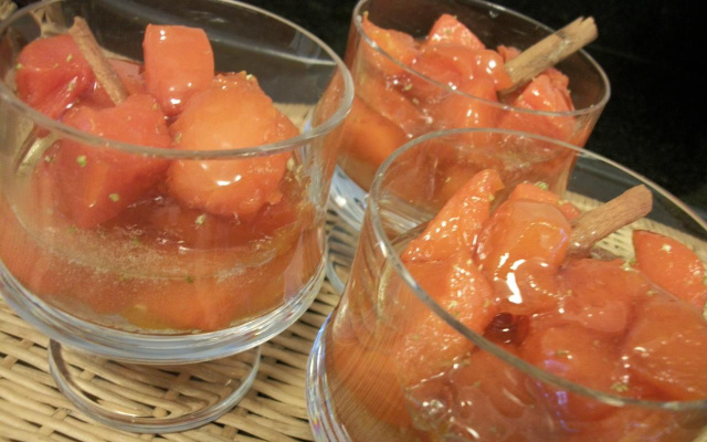 Doce de abóbora em pedaços