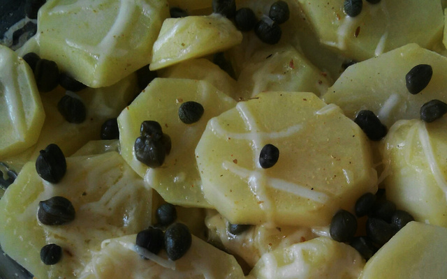 Batata no forno com alcaparras