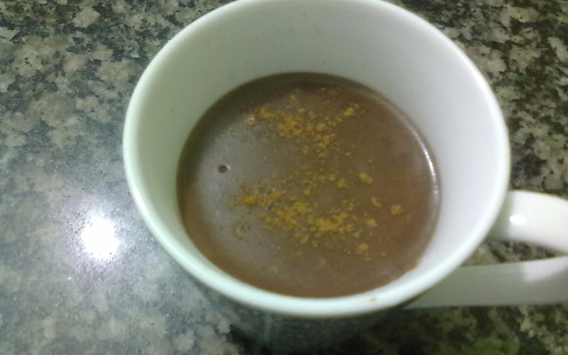 Chocolate quente sem leite ou leite condensado