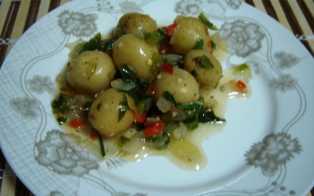 Batatinhas bolinhas em conserva