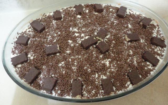 Pavê de Bis branco e preto