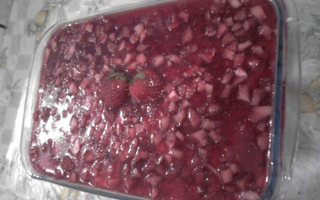 Pavê de Morango com Gelatina