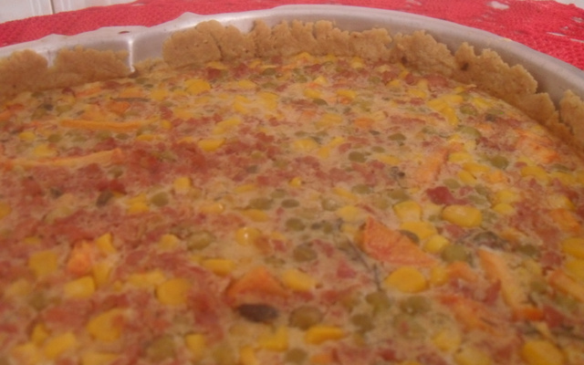 Torta de linguiça fresca