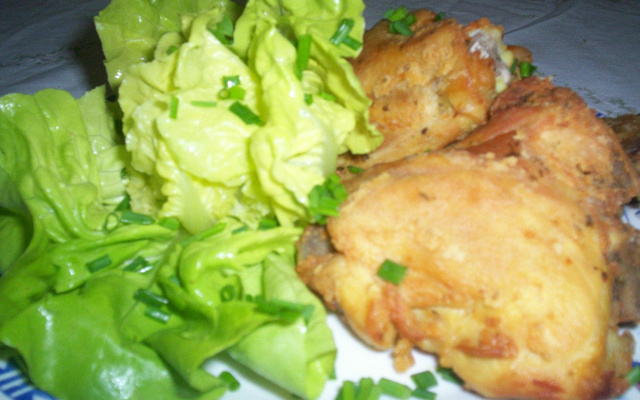Sobrecoxas de frango crocrantes