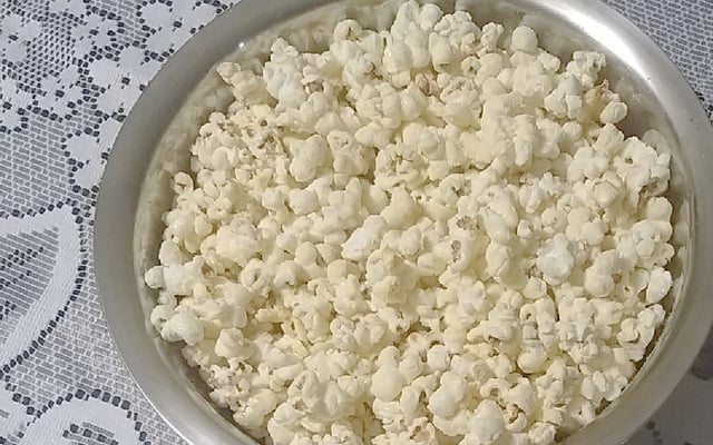 Pipoca de leite ninho