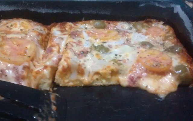 Massa de pizza de liquidificador
