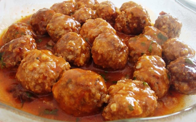 Bolinhas de carne (tipo almôndega)