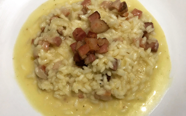 Risoto à carbonara
