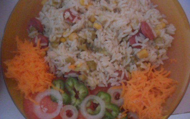 Arroz de panela de pressão da Josi