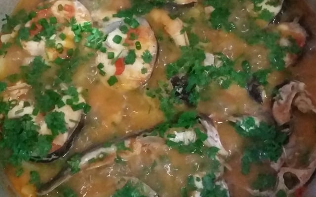 Molho de surubim ao leite de coco