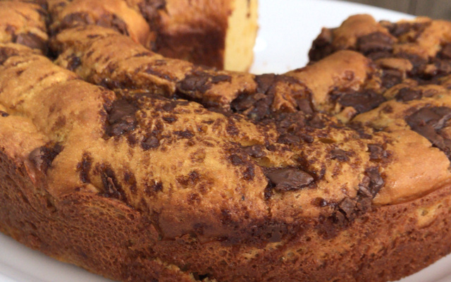 Bolo de banana delícia sem lactose e sem glúten