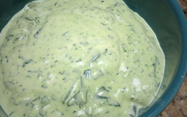 Molho maionese verde