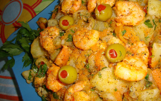 Salada de Camarão à minha Moda