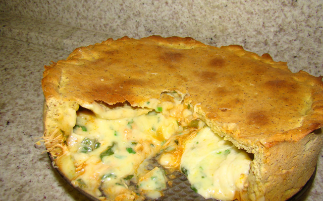 Torta salgada 2 recheios