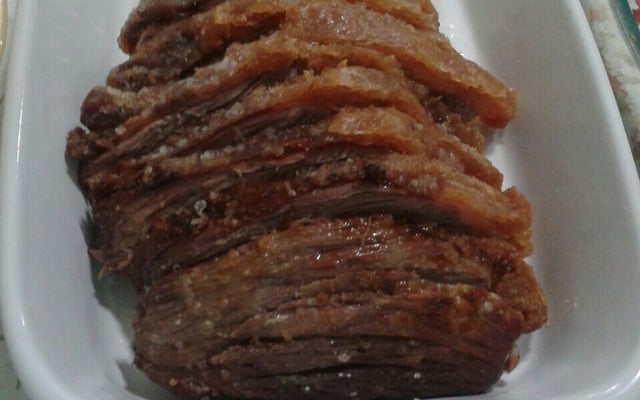 Picanha assada no forno com sal grosso