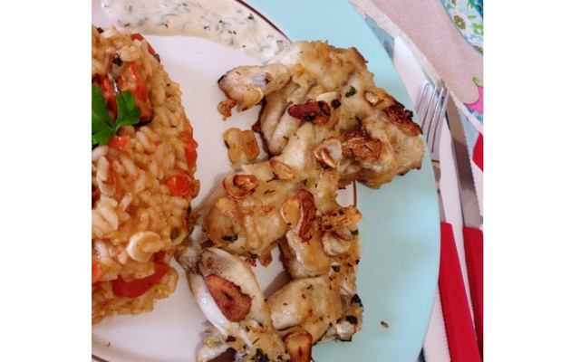 Rã à provençal com molho de limão