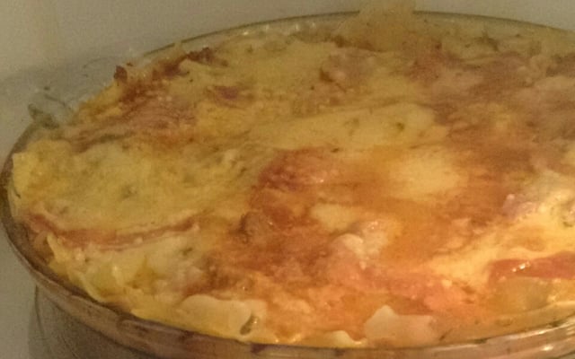 Lasanha no micro-ondas