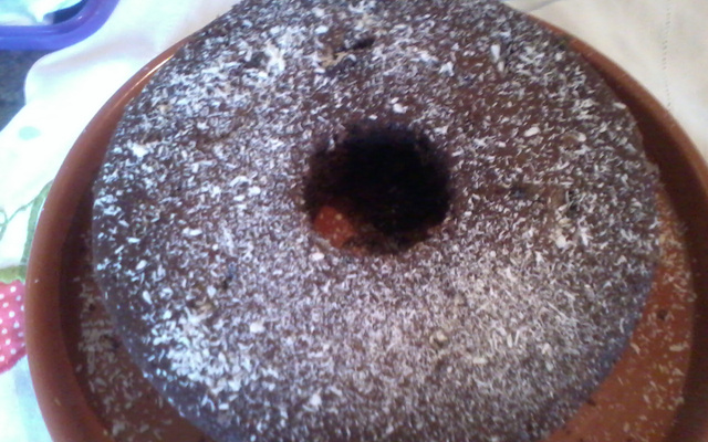 Bolo de chocolate com coco