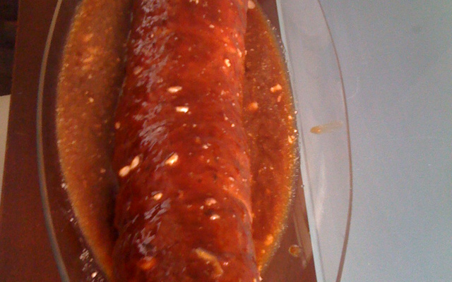 Delicioso rocambole de carne