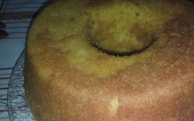 Bolo de fubá cozido